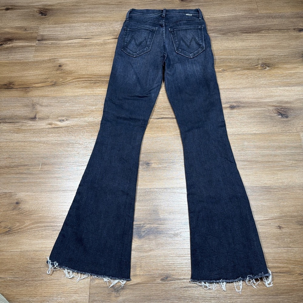 Mother Jeans Womens 24 The Weekender Fray Flare Thunder Road Denim Stretch - Picture 12 of 13